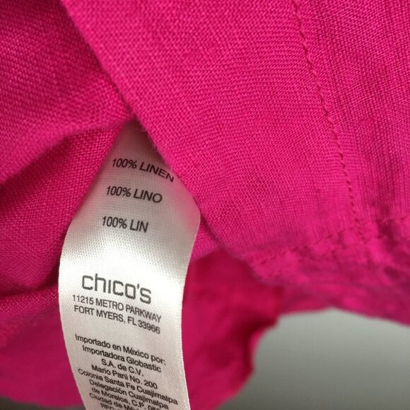 Chico's Women's Size 2 Linen Jacket Top - Picture 9 of 9